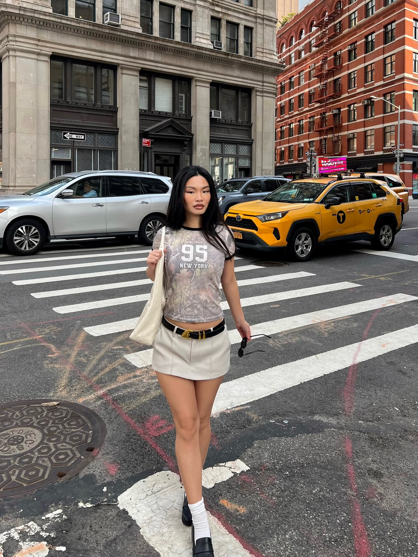 New York Always Camo Baby Tee - Camouflage.